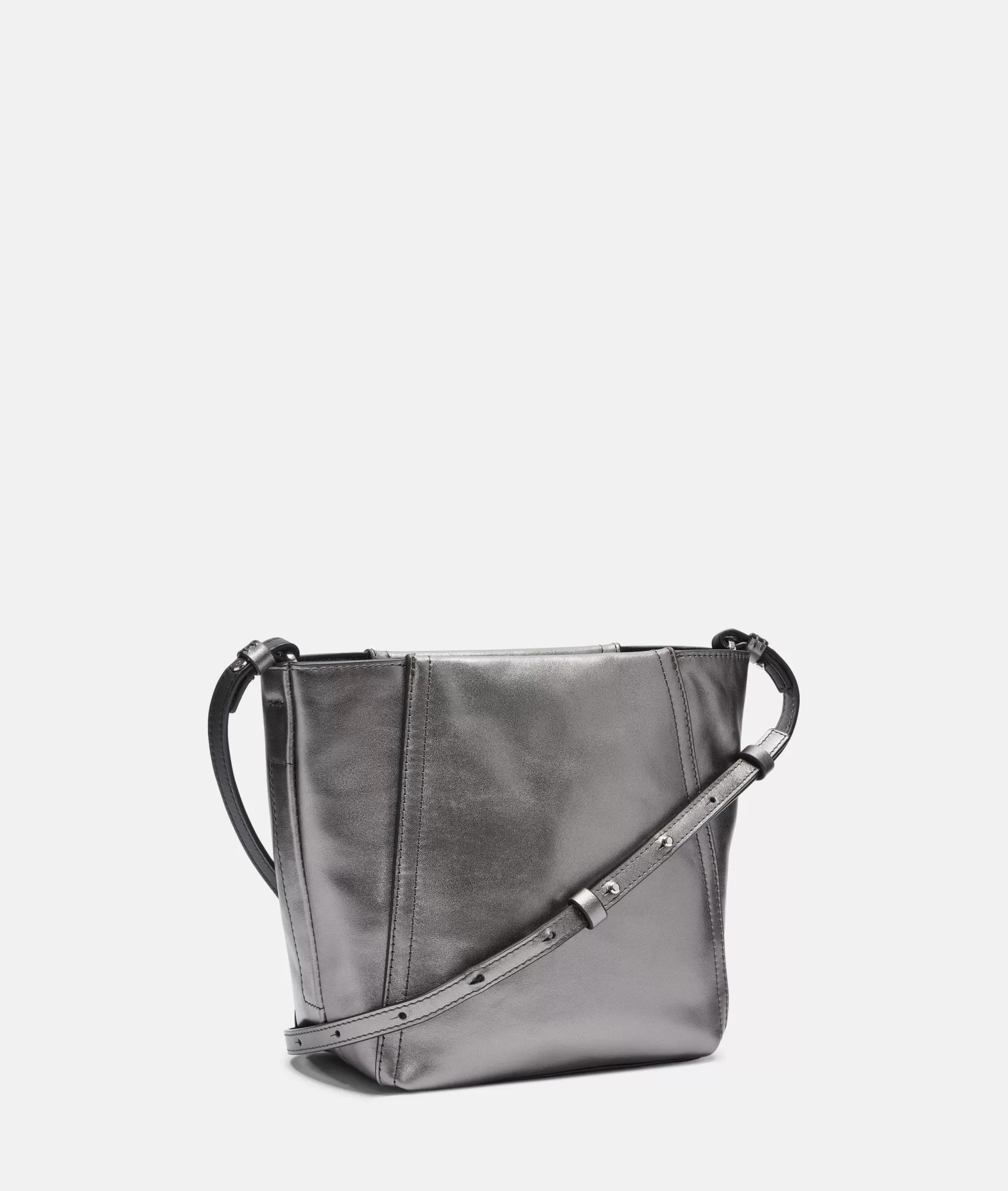 LIEBESKIND BERLIN Leather Bags | Shoulder Bags>Metallic Chudy Hobo S silver