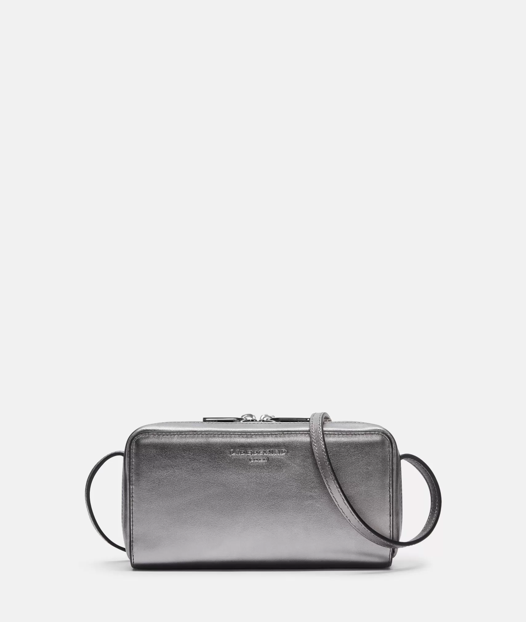 LIEBESKIND BERLIN Leather Bags | Sling Bags>Metallic Crossbody XS silver