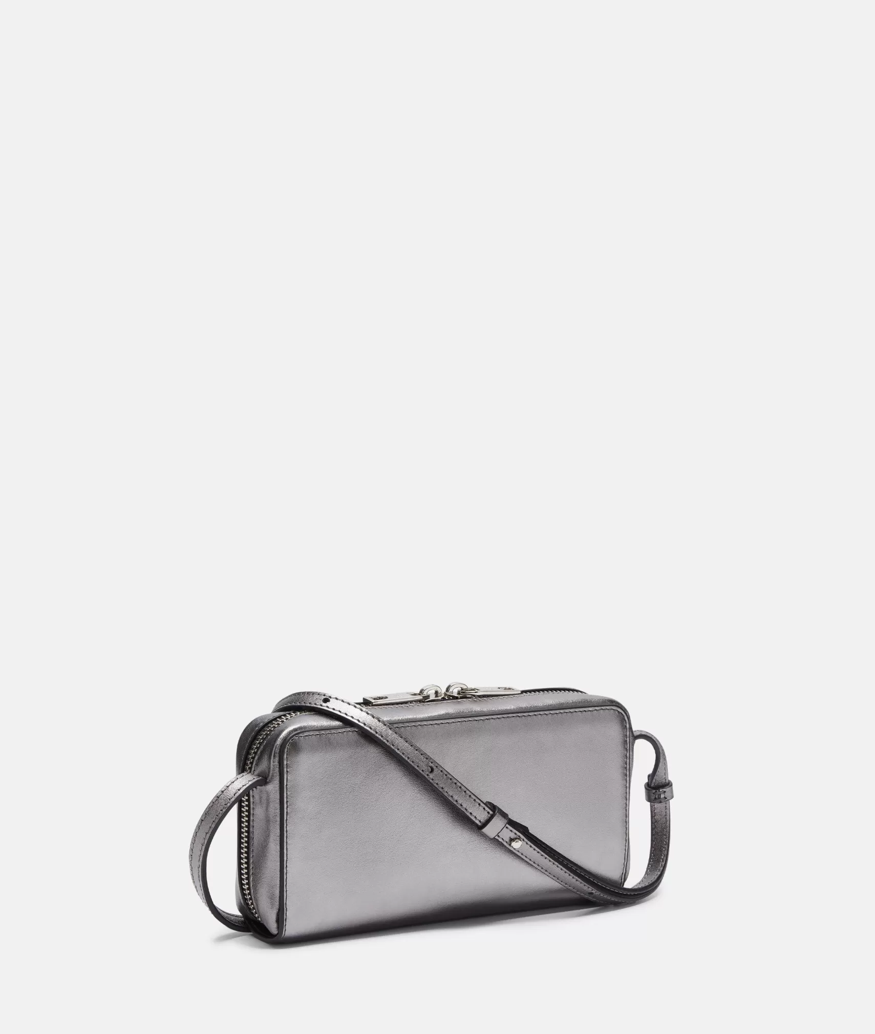 LIEBESKIND BERLIN Leather Bags | Sling Bags>Metallic Crossbody XS silver