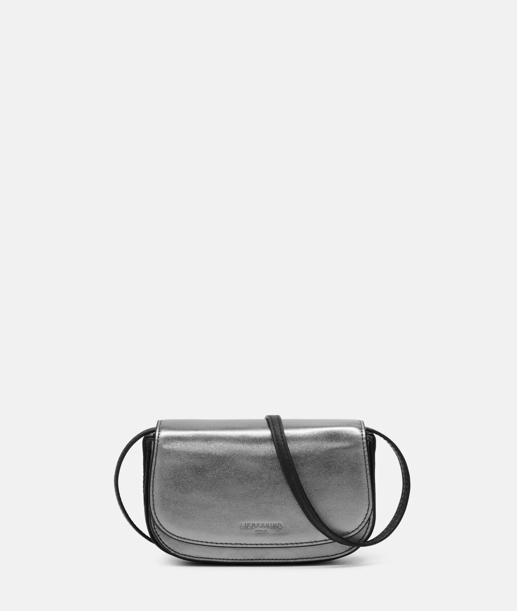 LIEBESKIND BERLIN Leather Bags | Sling Bags>Metallic Ezra Crossbody XS silver