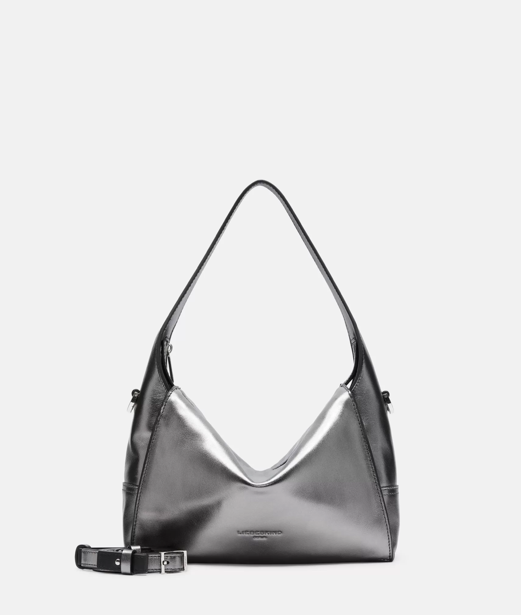 LIEBESKIND BERLIN Shoulder Bags>Metallic Lou Hobo S silver