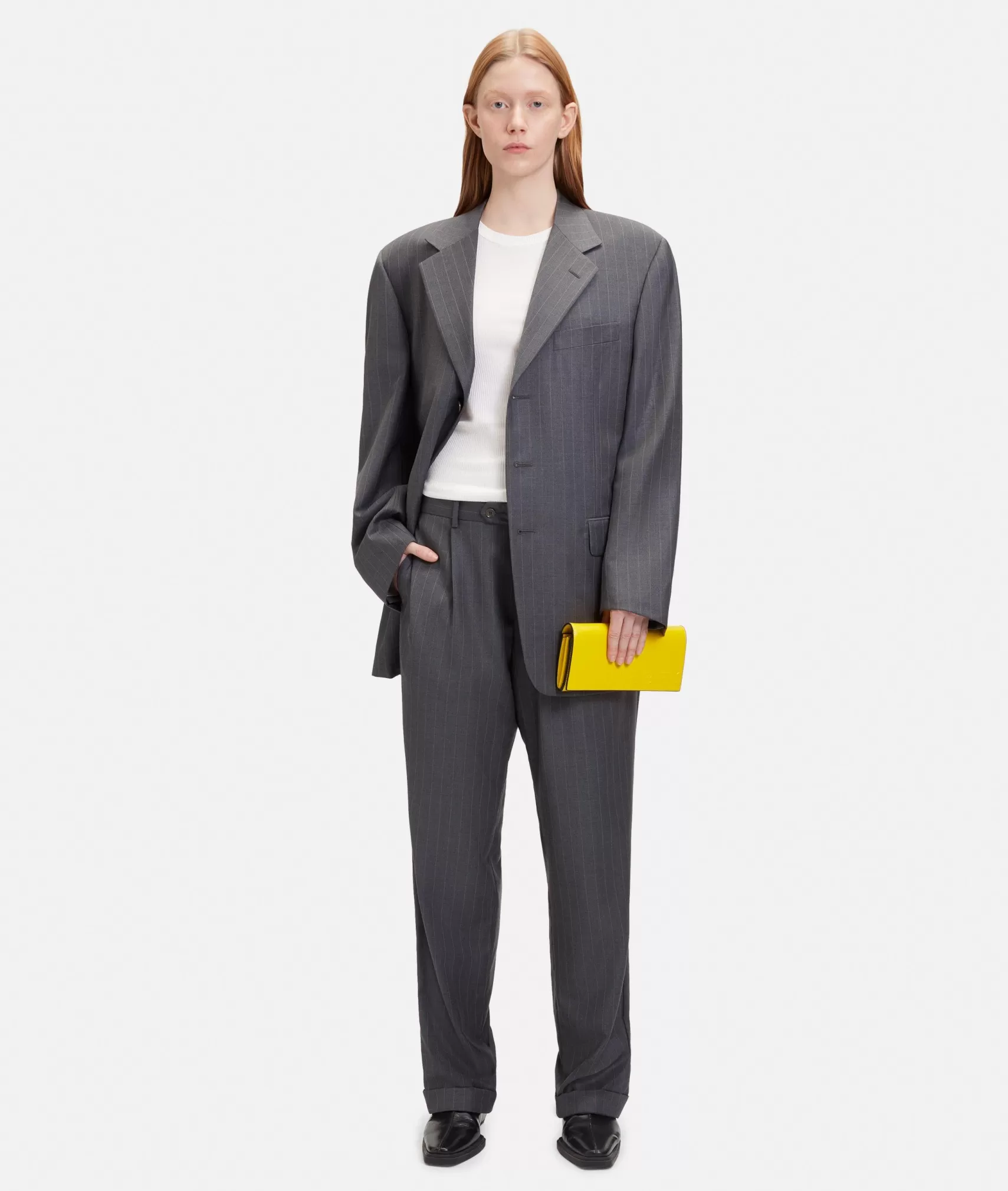 LIEBESKIND BERLIN Leather Bags | Clutch Bags>Paper Bag Crossbody XS lemon