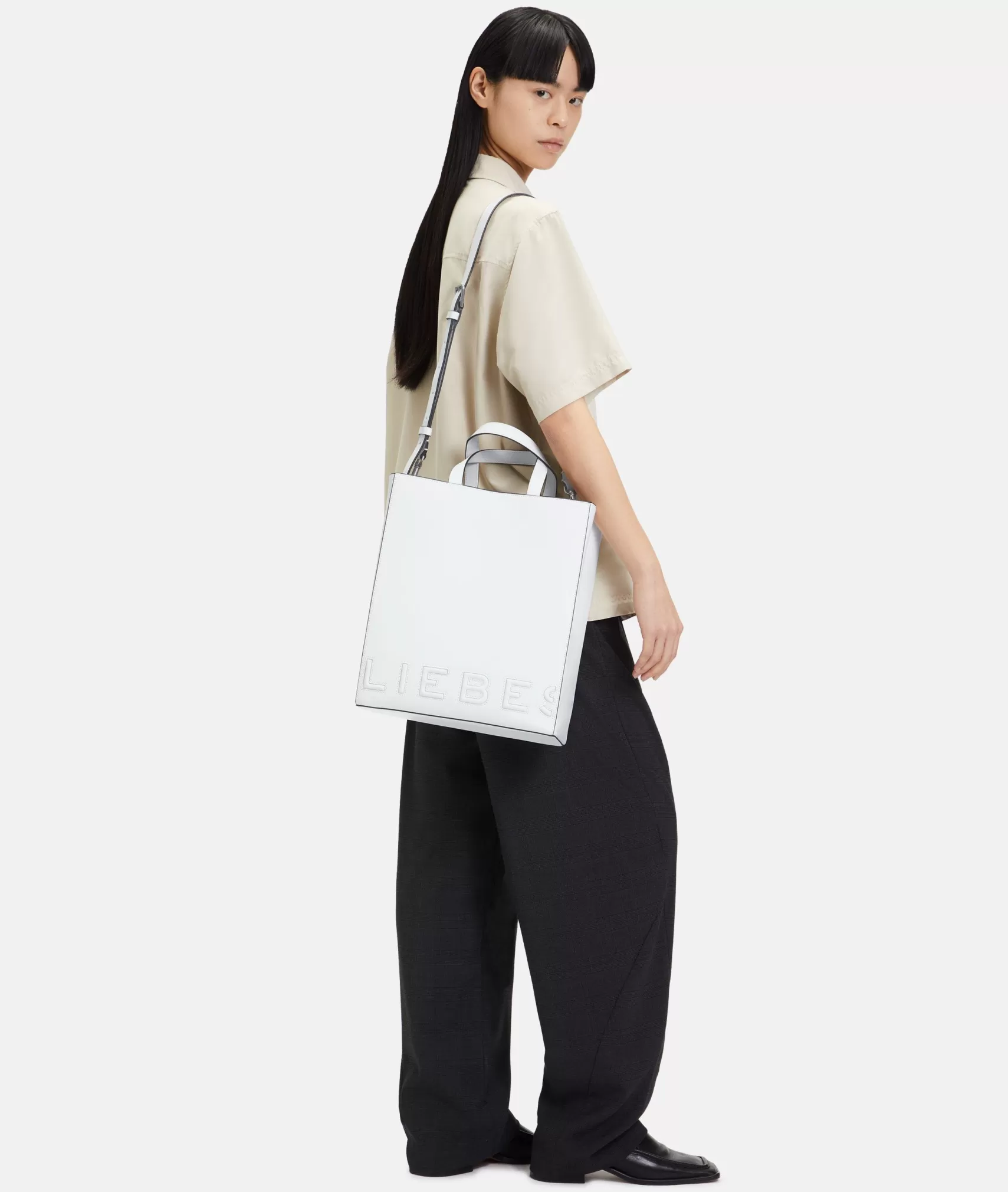 LIEBESKIND BERLIN Business Bags | Leather Bags>Paper Bag M white