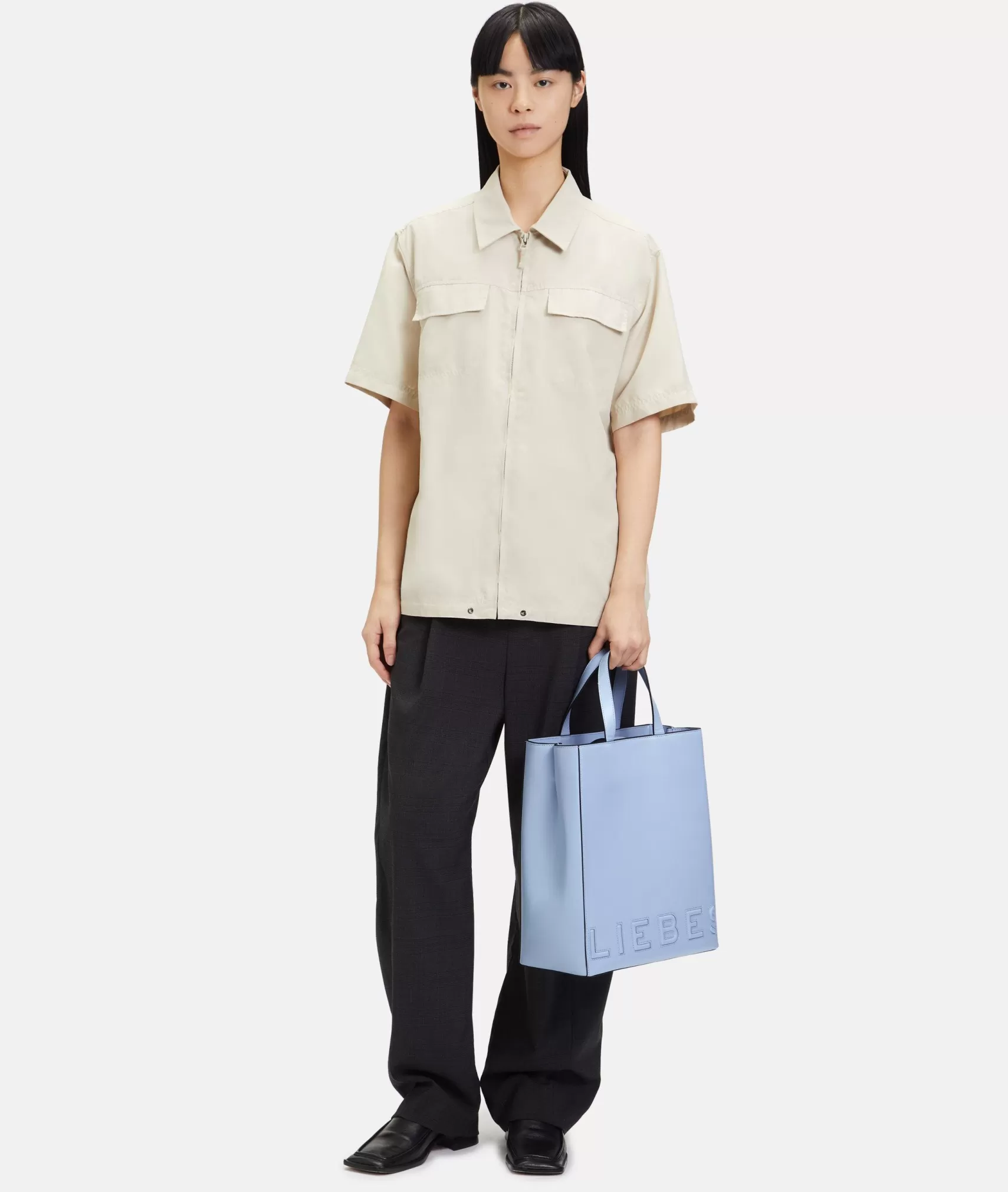 LIEBESKIND BERLIN Business Bags | Leather Bags>Paper Bag M lightblue