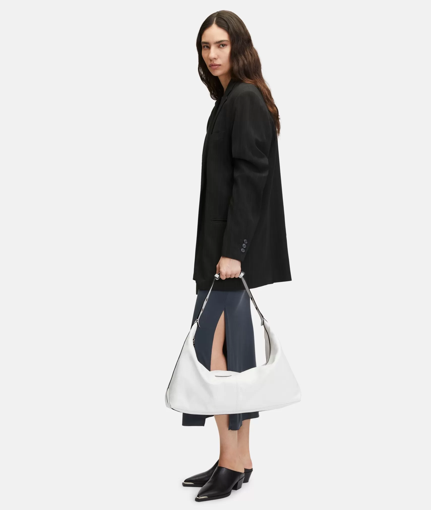 LIEBESKIND BERLIN Leather Bags | Shoulder Bags>Paris Hobo L white