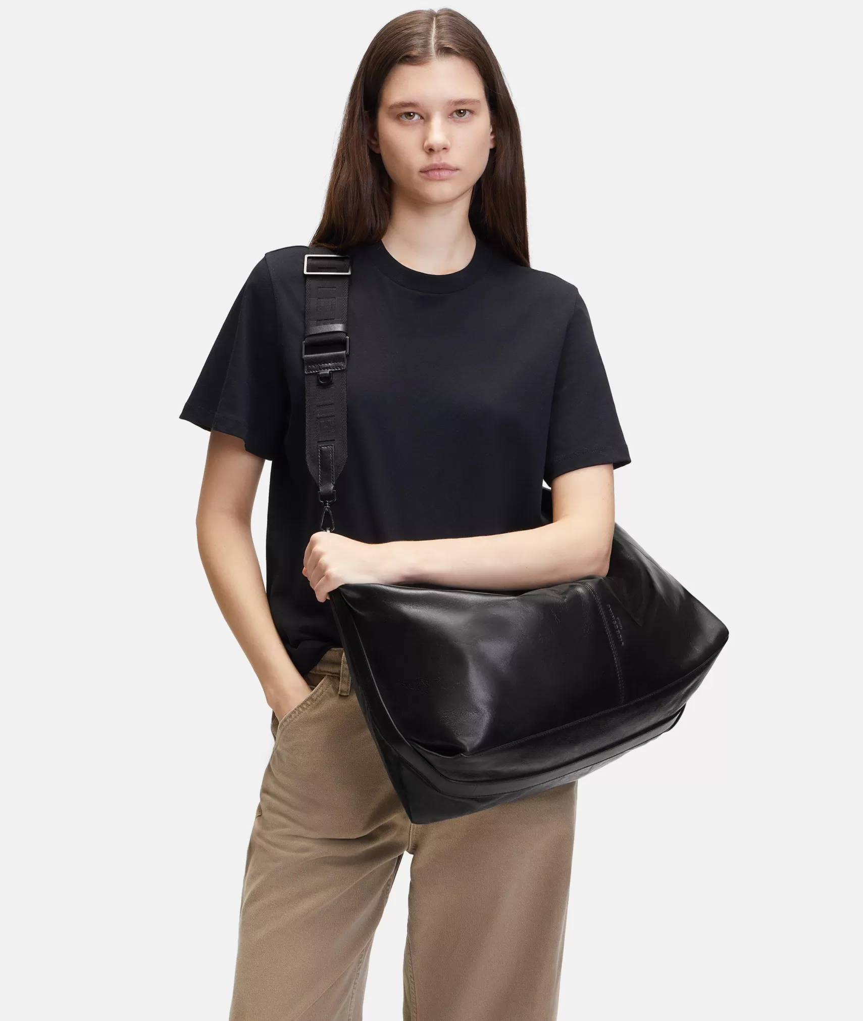 LIEBESKIND BERLIN Leather Bags | Shoulder Bags>Paris Hobo L black