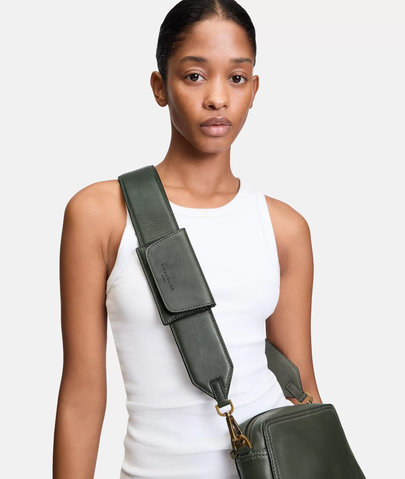 LIEBESKIND BERLIN Shoulder Straps>Shoulder Strap olive