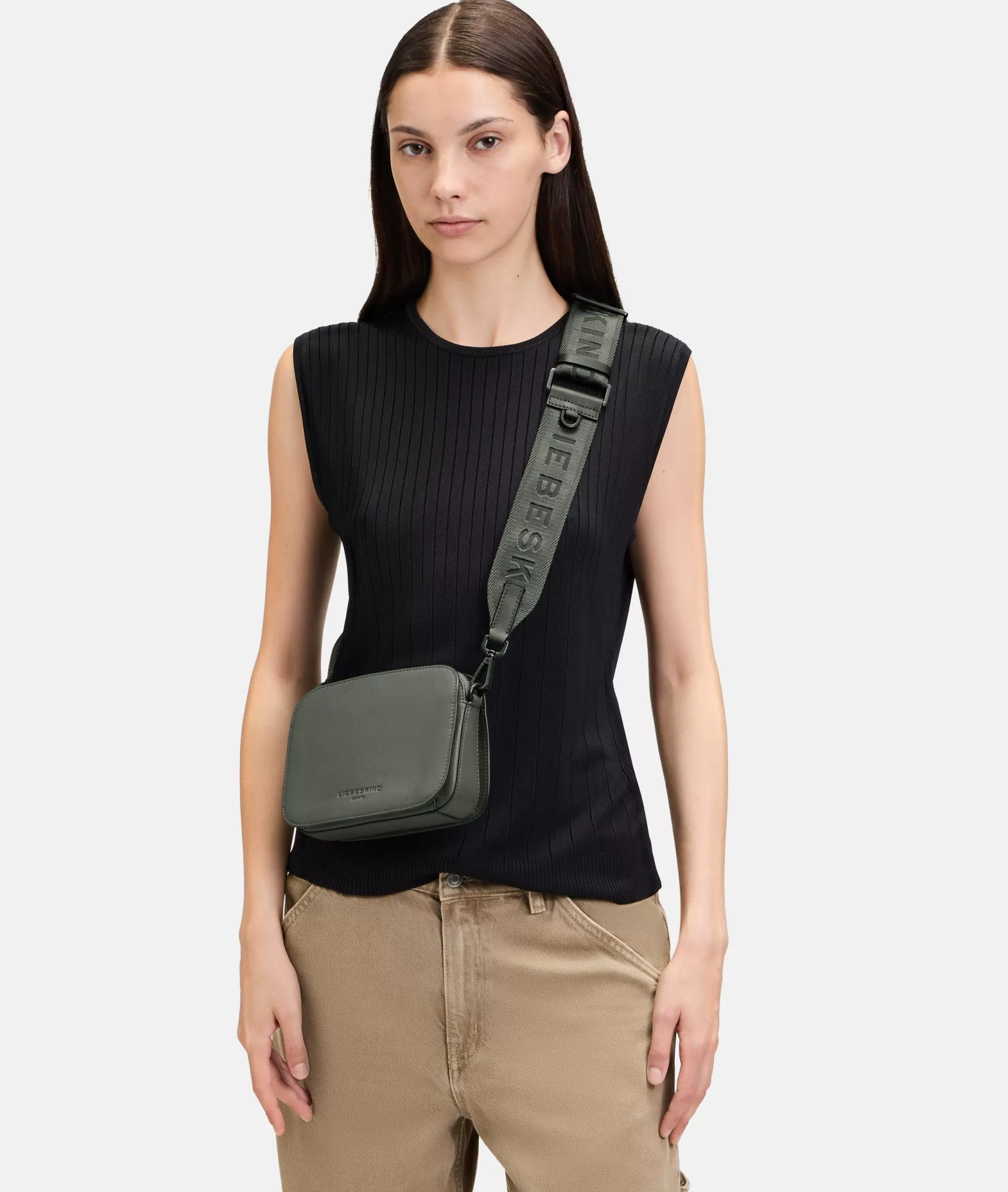 LIEBESKIND BERLIN Shoulder Straps>Shoulder strap olive