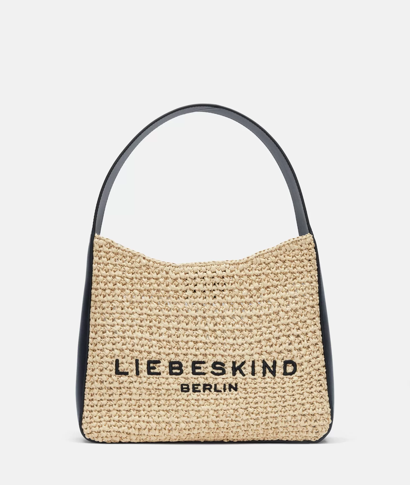 LIEBESKIND BERLIN Shoulder Bags>Straw Hobo M sandstone