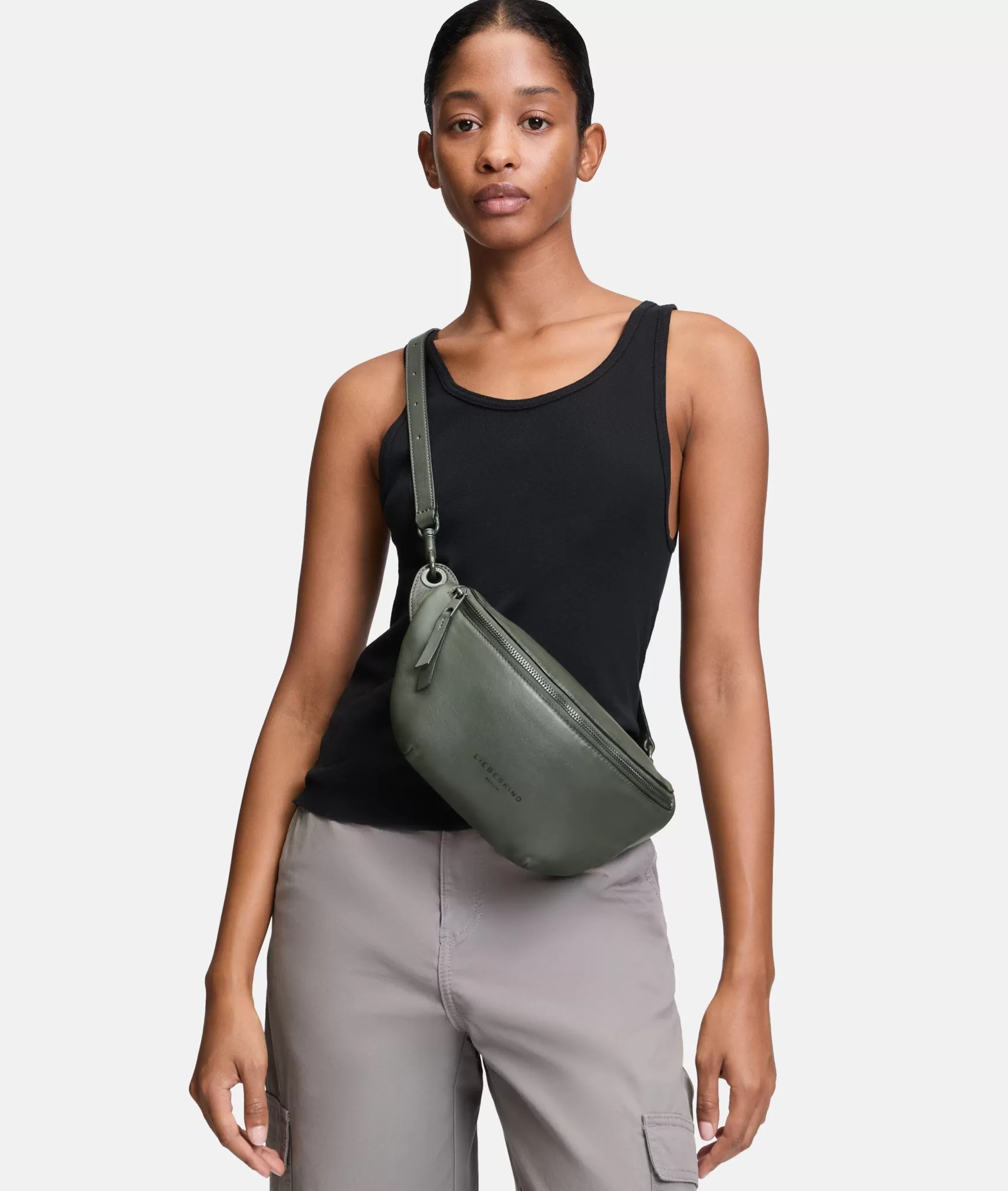 LIEBESKIND BERLIN Leather Bags | Belt Bags>Tavia Belt Bag olive