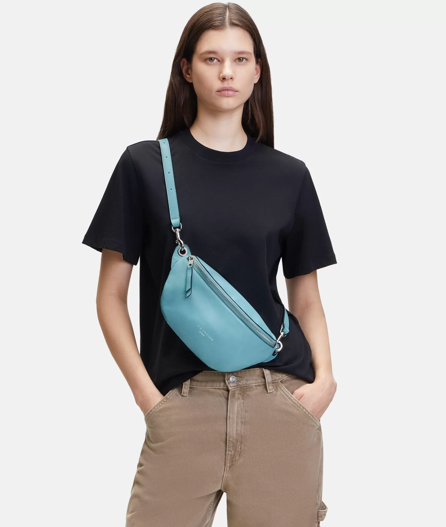 LIEBESKIND BERLIN Leather Bags | Belt Bags>Tavia Belt Bag azurblue