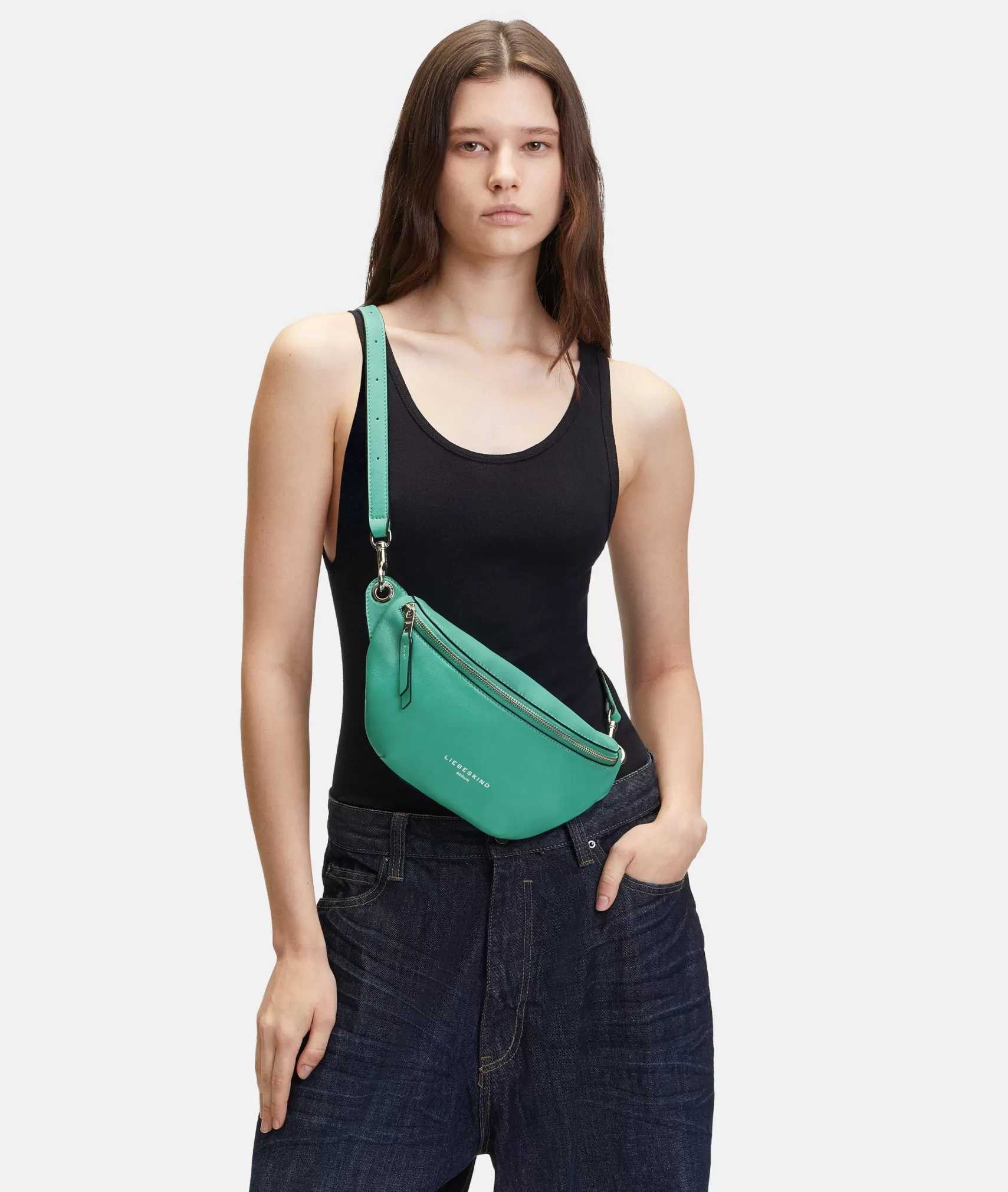 LIEBESKIND BERLIN Leather Bags | Belt Bags>Tavia Belt Bag turquoise