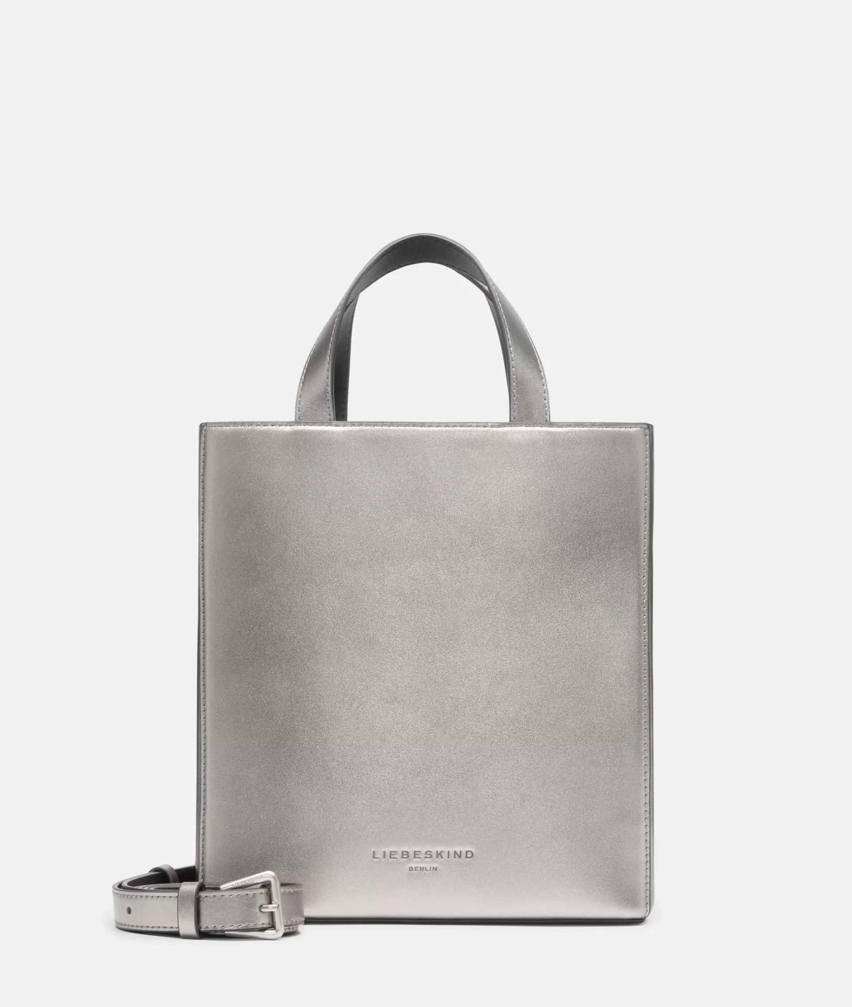 LIEBESKIND BERLIN Leather Bags | Handbags>Tote silver