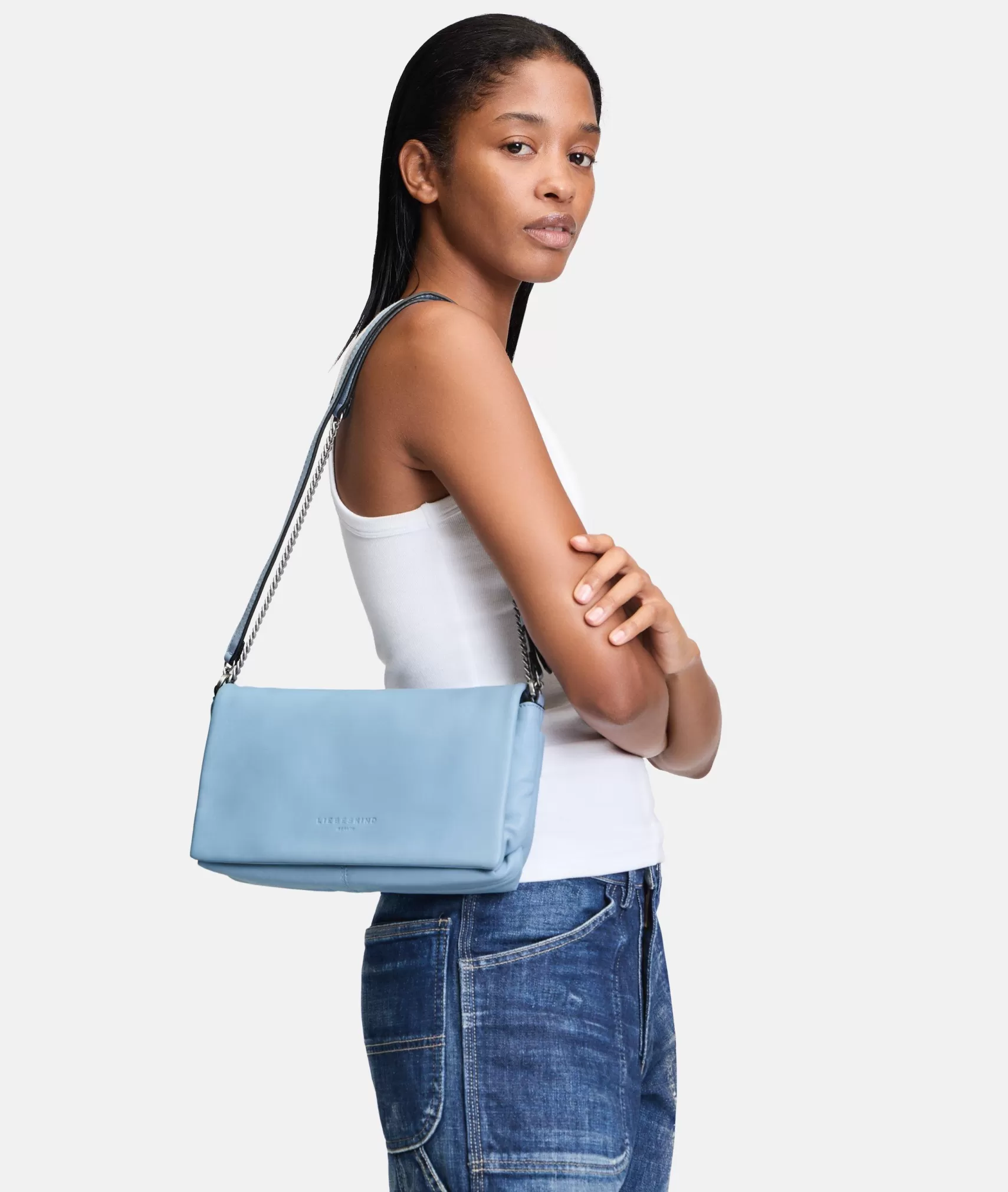 LIEBESKIND BERLIN Leather Bags | Sling Bags>Valeria Crossbody S skyblue